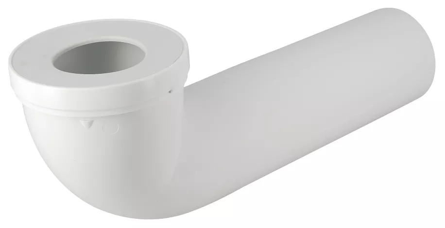 Pipe longue de WC avec piquage femelle Ø 40, Ø 100, en PVC blanc NICOLL - CTWP40