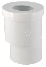 Pipe de WC sortie droite excentrée pour WC, Ø 100, Ø DM mini 85 maxi 107 NICOLL - QW810E