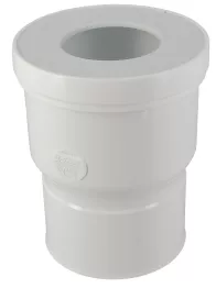 Pipe de WC sortie droite, sortie femelle, Ø 100, Ø DM mini 85 maxi 107 NICOLL - QWF33
