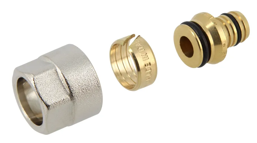 Raccord à compression FLUXO® pour collecteur, Ø 20 x 34" (20/27), en laiton - Nicoll - FLMP2020F