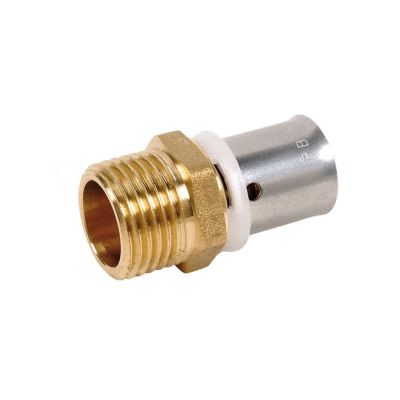 Mâle fixe à sertir 3/4" PER 16x20 Raccord type radial SERTIPRESS - RM420