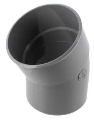 Coude Ø 125 mm, femelle-femelle à 20°, à coller, gris, en PVC NICOLL - CX22