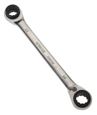 Clé à cliquet 4 en 1 - 16x17 - 18x19 mm VIRAX - 310332