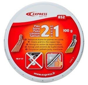 Pâte à étamer pour nettoyer et pré-étamer cuivre des fers de couvreurs - EXPRESS