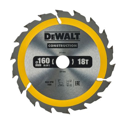 Lame de scie circulaire 84 x 16mm, 28 dents, ATB/tronçonnage, angle d'attaque 25 DEWALT - DT4031-QZ