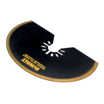 Lame Ø 100m titanium semi circulaire pour multi-cutter(bois, bois avec clous, plaque de plâtre, PVC) DT20709 - DEWALT - DT20709-QZ