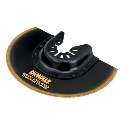 Lame Ø 100m titanium semi circulaire Moyeu déporté bois avec clous plaque de plâtre PVC - DEWALT - DT20711-QZ