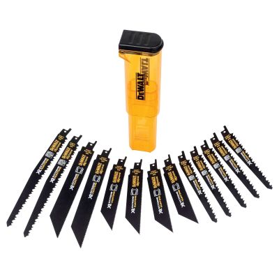 Coffret de 13 lames de scie sabre XR Runtime pour la coupe du bois et du métal 152-230 mm DT99550 - DEWALT - DT99550-QZ