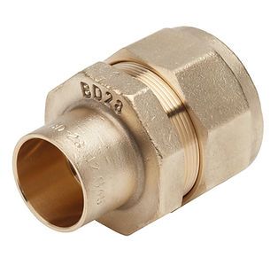 Raccord PE / Cuivre DN 32 à serrage tube de 35 livré en sachet - BANIDES - 2622203