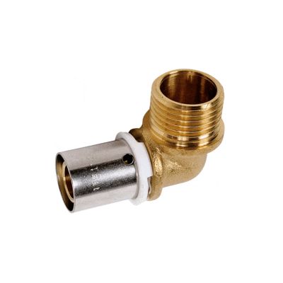 Coude male à sertir 1/2" PER 13x16 Raccord type radial SERTIPRESS - RCM216