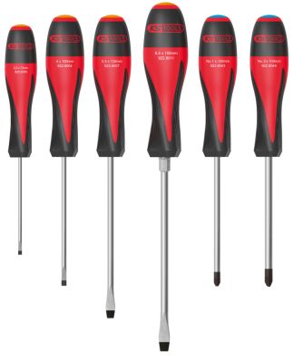 Jeu de 6 tournevis ultimate, Fente - PZ - KS TOOLS - 922.6040