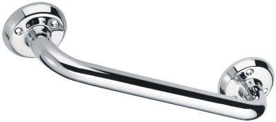 Barre d'appui droite 500 mm, tube laiton nickelé chromé Ø 25 embase 75 PELLET - 002905