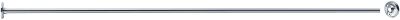 Porte-rideau droit recoupable 800 mm, tube laiton chromé Ø 16x0,5 embases PELLET - 004012