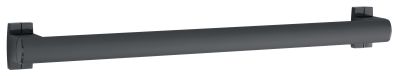 Barre droite 600 mm, tube aluminium anthracite Ø 38x25 cache-fixations PELLET - 049761