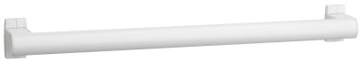 Barre droite 400 mm, tube aluminium blanc Ø 38 x 25 cache-fixations PELLET - 049840