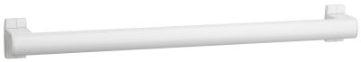 Barre droite 800 mm, tube aluminium blanc Ø 38 x 25 cache-fixations PELLET - 049880