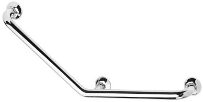 Barre d'appui 135° 400x400 mm, tube laiton chromé Ø 32 points de fixation PELLET - 381535