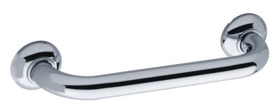 Barre d'appui droite 600 mm, tube laiton chromé Ø 32 mm, cache brillant PELLET - 381936