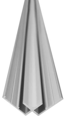 Profilé d'angle intérieur 90° pour finition argent mat PMINT2550031 - ROTH - 1420000323