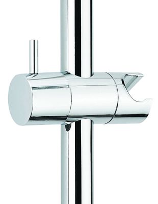 Curseur ABS chromé pour barre de douche Ø18 mm, design VALENTIN - 07150000000