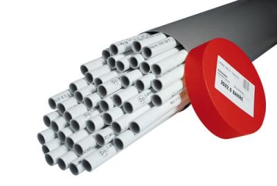 Tube fluxo nu en longueur de 4m Ø 20 20x2 - NICOLL - FLEM4L20