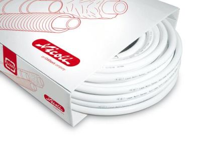 Tube fluxo® pré-isolé, 10 mm, longueur 50 m, Ø 16, couronne - NICOLL - FLEM50G10P16