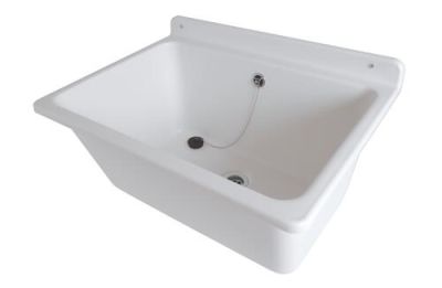 Bac a laver pour fixation murale blanc