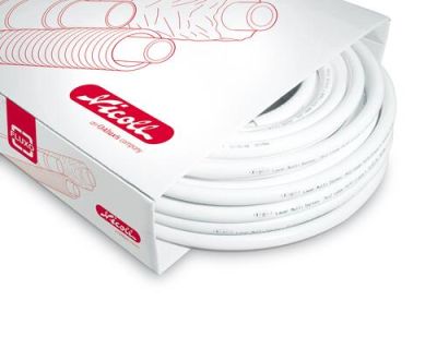 Tube fluxo® pré-isolé, 10 mm, longueur 50 m, Ø 26, couronne - NICOLL - FLEM50G10P26