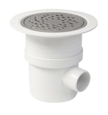 Siphon pour revêtement sol plastique grille alu - NICOLL - SITARAL