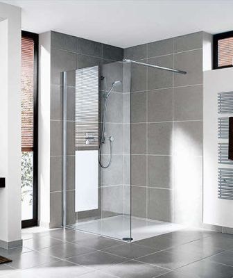Paroi walk-in WALK-IN-SHOWER XXWIC L75 2M argent mat v.clair clean ROTH - 1403010139