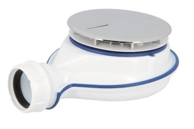 Bonde receveur douche TURBOFLOW®-XS Magnetech® capot ABS chromé Ø 90 NICOLL - 0205800