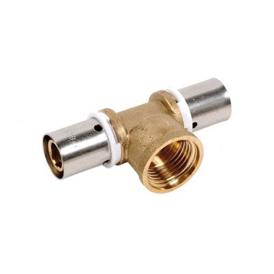 Té femelle à sertir 1/2" PER 10x12 Raccord type radial SERTIPRESS - RTF212