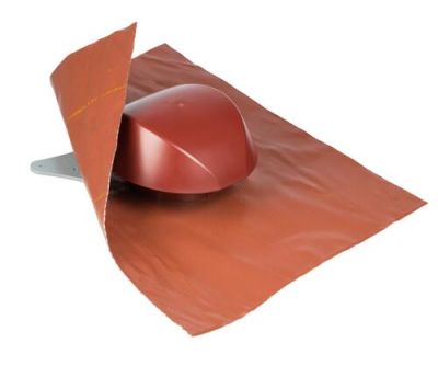 Chapeau de ventilation ATEMAX 45 x 33 cm Ø125 rouge - NICOLL - VVE12R