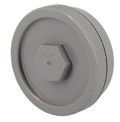 Tampon de visite avec bouchon, Ø 140 mm, mâle-femelle, à coller, gris, en PVC NICOLL - FY