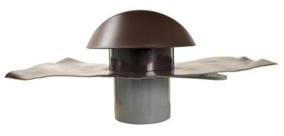 Chapeau de ventilation ATEMAX 45 x 33 cm Ø125 marron - NICOLL - VVE12M
