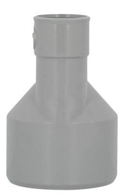 Réduction extérieure excentrée, Ø 75/32, mâle-femelle, à coller, gris, en PVC NICOLL - IP4