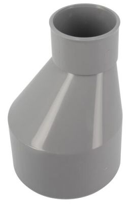Réduction extérieure excentrée, Ø 100/50, mâle-femelle, à coller, gris en PVC NICOLL - IT5