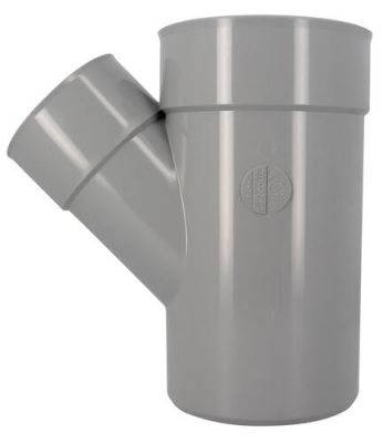 Culotte simple, Ø 160/110, mâle-femelle à 45°, à coller, gris, en PVC NICOLL - BZ44