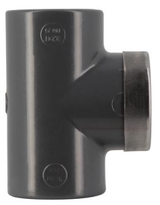 Te mixe 90° Ø 32 renforce taraude Ø 26-34 32x1 - NICOLL - TT32F