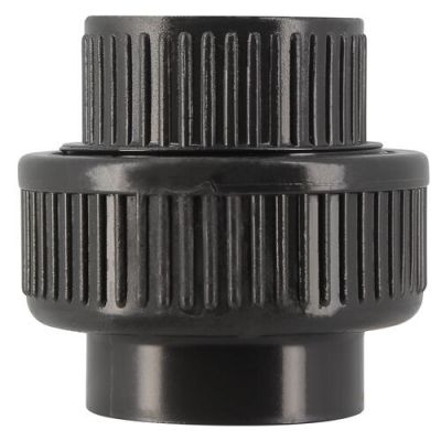 Unions 3 pièces à coller, Ø 40 mm, en PVC pression anthracite NICOLL - N40F