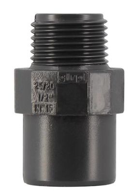 Embout pres. PVC 20/25 mâle-femelle 1/2 - NICOLL - E2015F