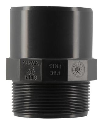 Embout pres. PVC 50/63 mâle-femelle 2" - NICOLL - E5050F