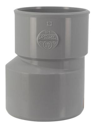 Réduction extérieure excentrée, Ø 75/63, mâle-femelle, à coller, gris, en PVC NICOLL - IP1