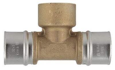 Té fluxo à sertir à viss d.32x1"f - NICOLL - FLT3226F