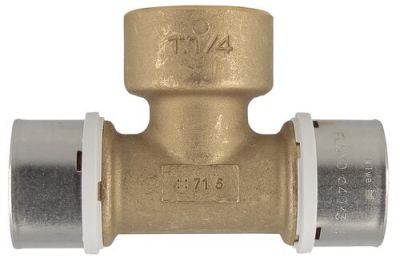 Té fluxo à sertir à viss d.40x1"1/4f - NICOLL - FLT4033F