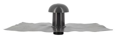 Chapeau de ventilation à collerette étanchéité Ø40 anthracite 35x25 - NICOLL - CD4