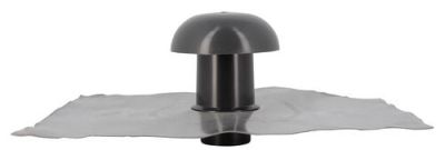 Chapeau de ventilation à collerette étanchéité Ø50 anthracite 35x25 - NICOLL - CD5