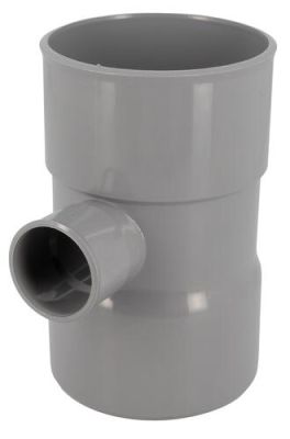 Culotte simple, Ø 100/40, femelle-femelle à 87°50, à coller, gris, en PVC NICOLL - BT788