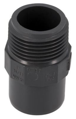 Embout pres. PVC 25/32 mâle-femelle 1" - NICOLL - E2526F