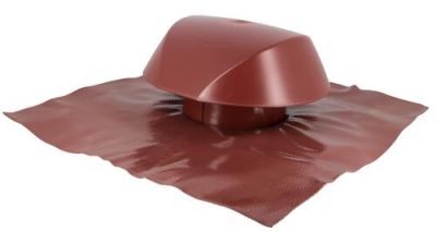 Chapeau de ventilation ATEMAX 60 x 60 cm Ø160 rouge - NICOLL - VVE16R